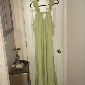 Soft Surroundings Light Green Maxi Dress